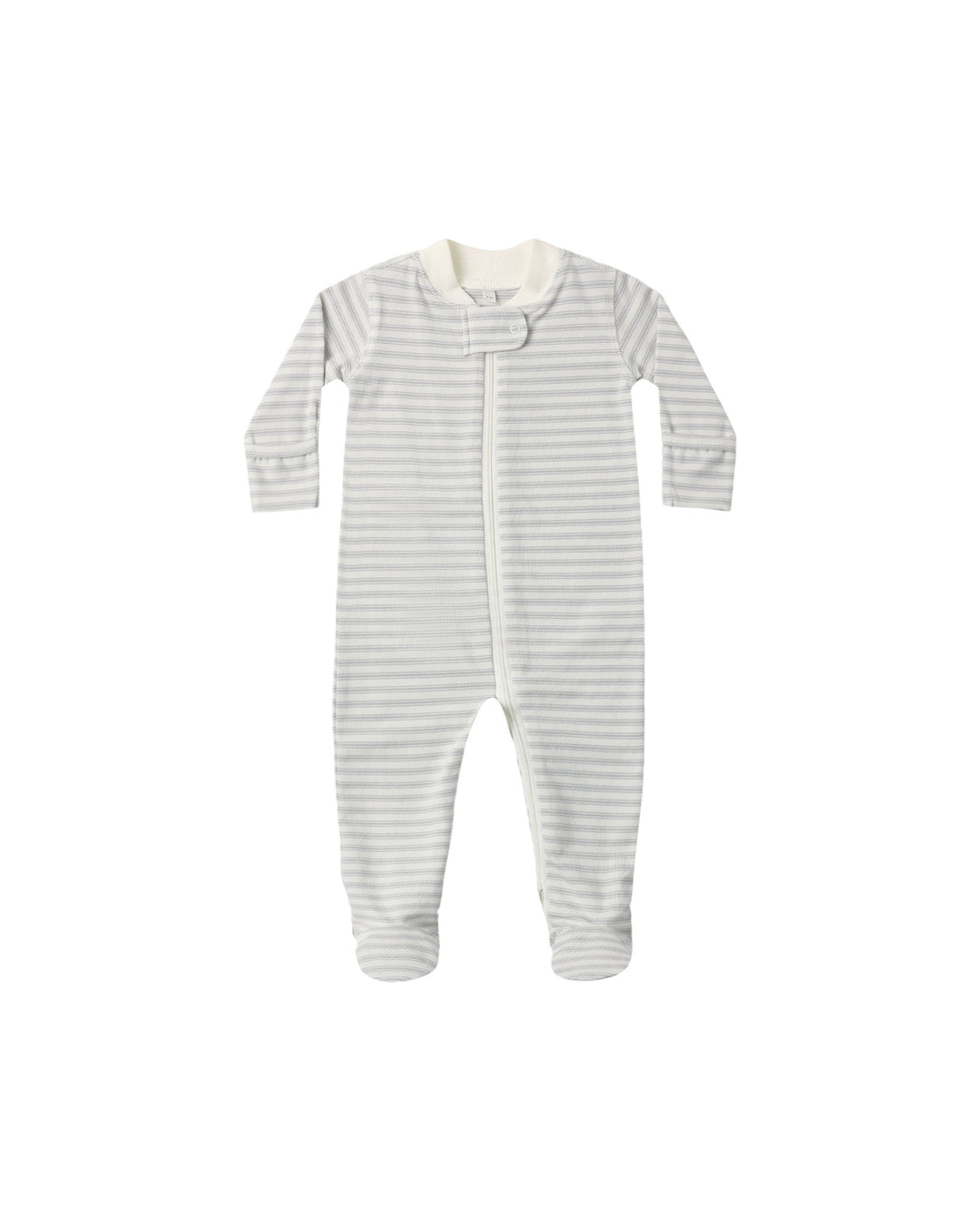 Zip L/S Sleeper Footie, Cloud Stripe