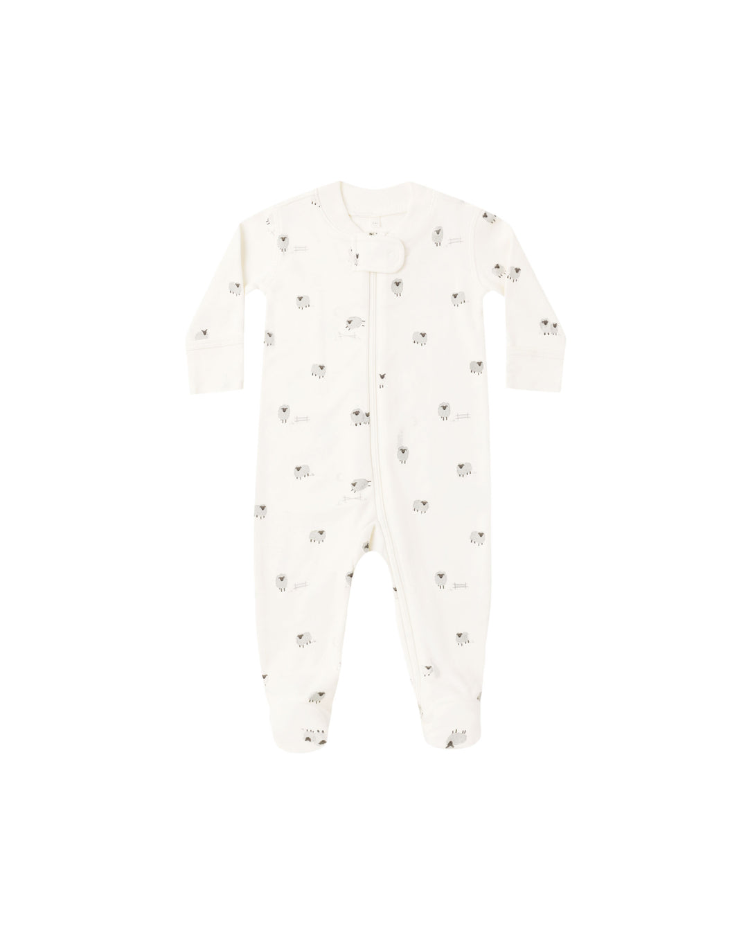 Zip L/S Sleeper Footie, Sheep