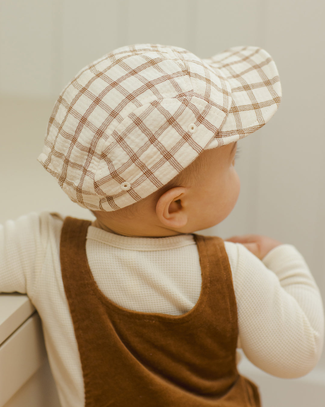 Corduroy Cap, Cinnamon Check