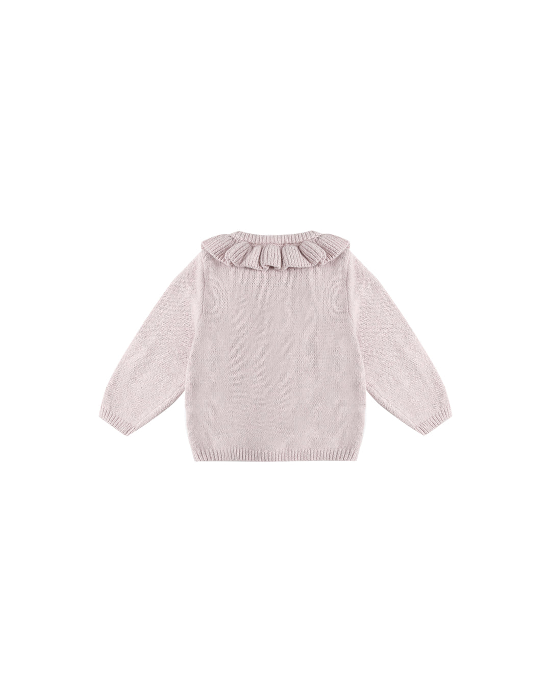 Ruffle Collar Cardigan, Lilac