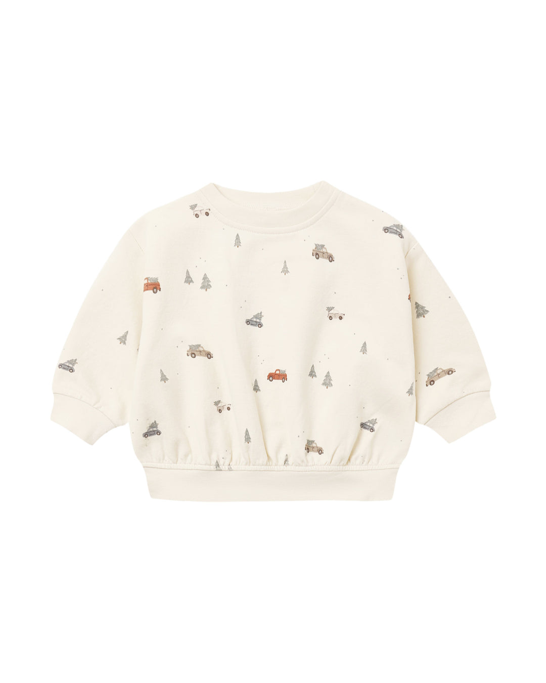 Quincy Mae Relaxed Fleece Sweatshirt, Holiday Drive — front