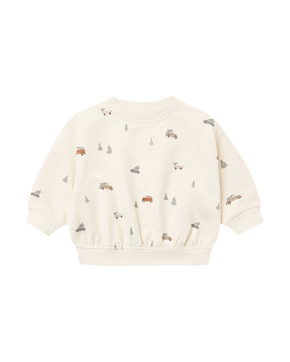Quincy Mae Relaxed Fleece Sweatshirt, Holiday Drive — front