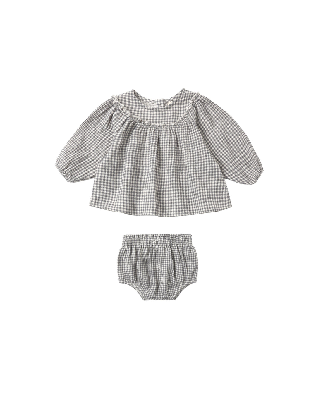 Mia Top + Bloomer Set, Midnight Gingham