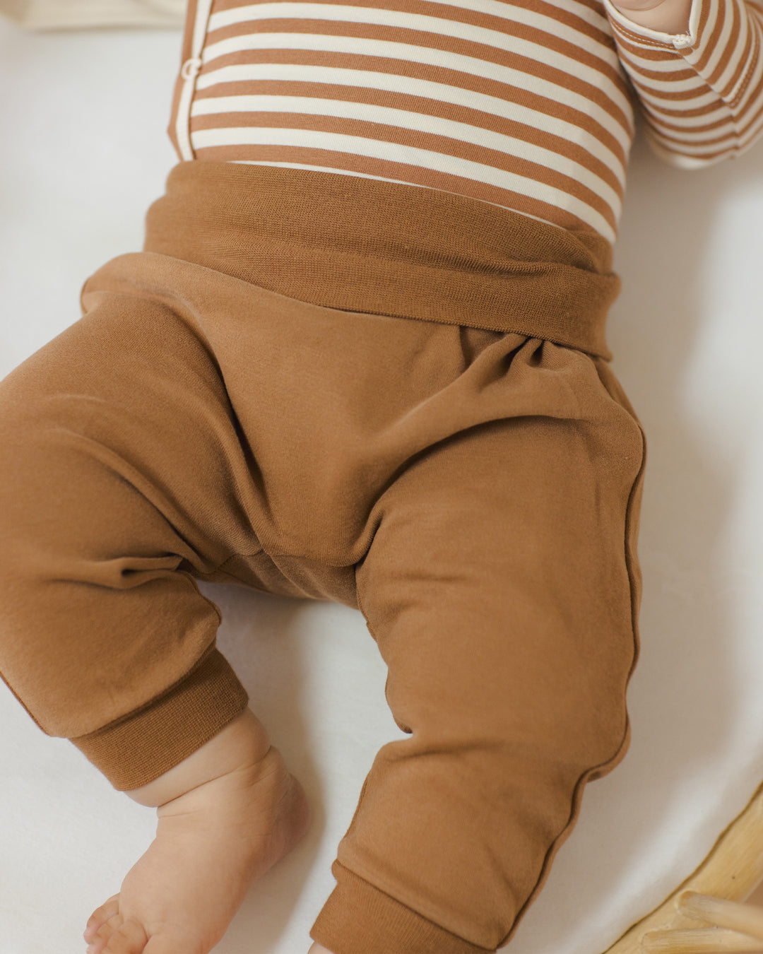 Baby Pant Set - Cinnamon + Natural