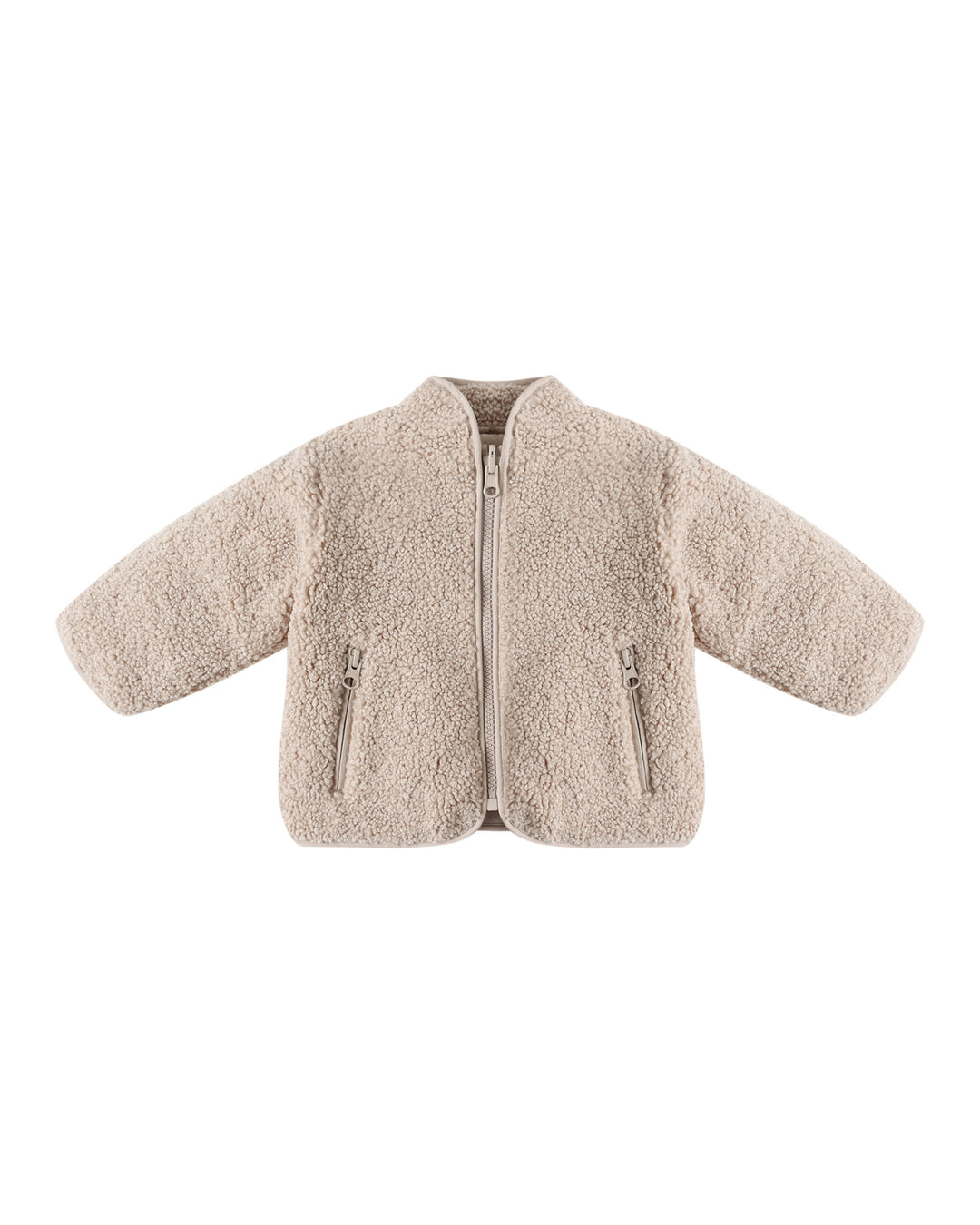 Shearling Zip Jacket, Oat
