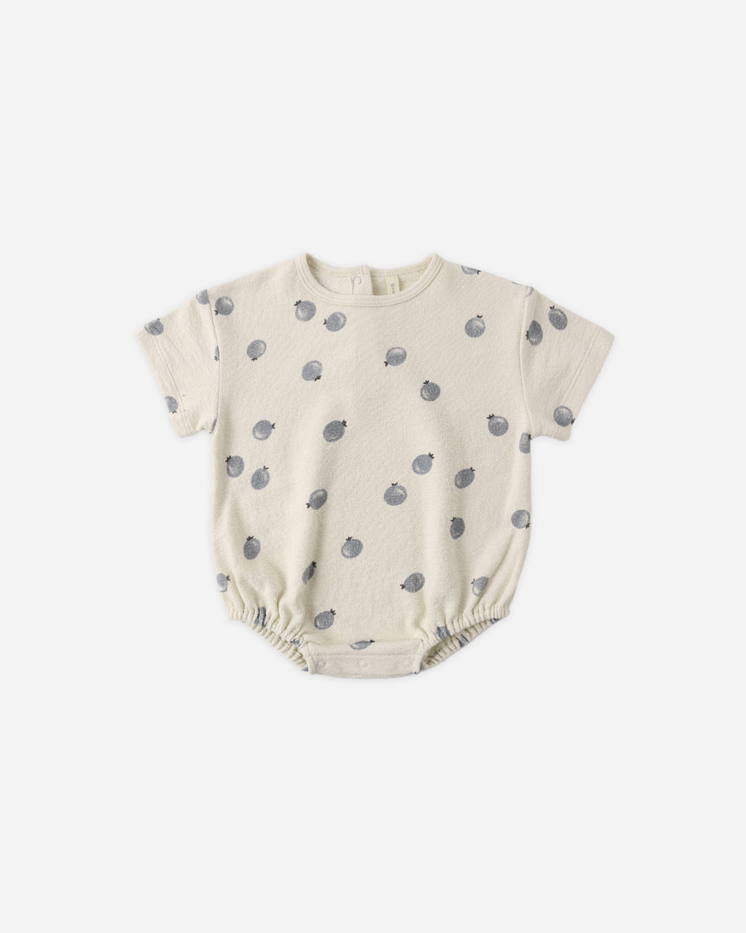 Relaxed S/S Bubble Romper, Blueberries