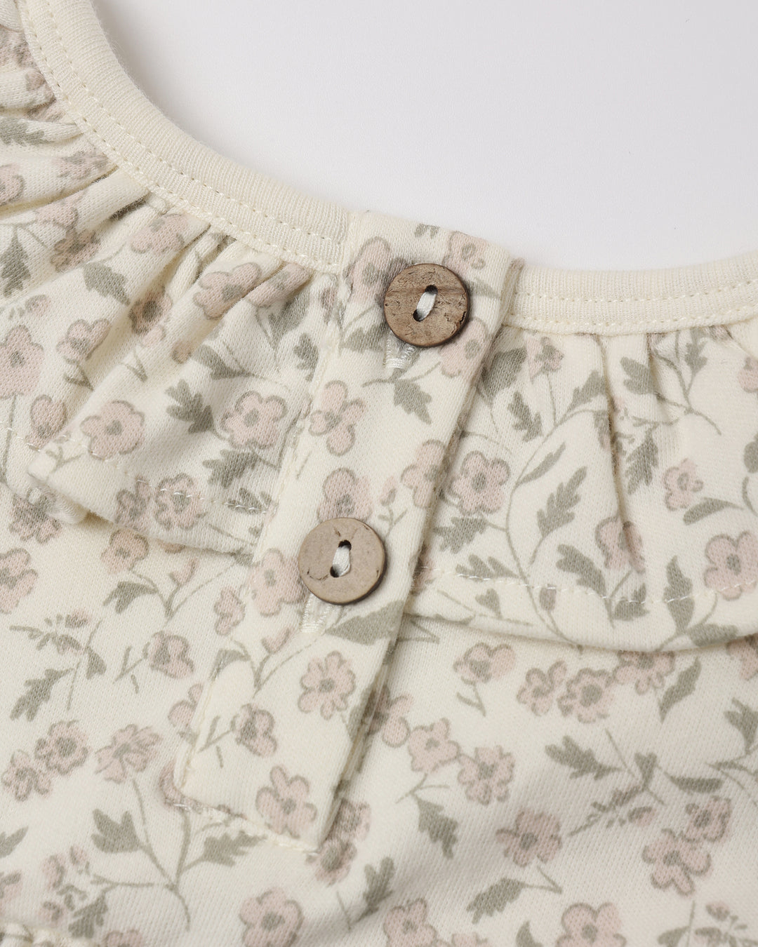 Ruffle Collar Jersey Dress, Floret
