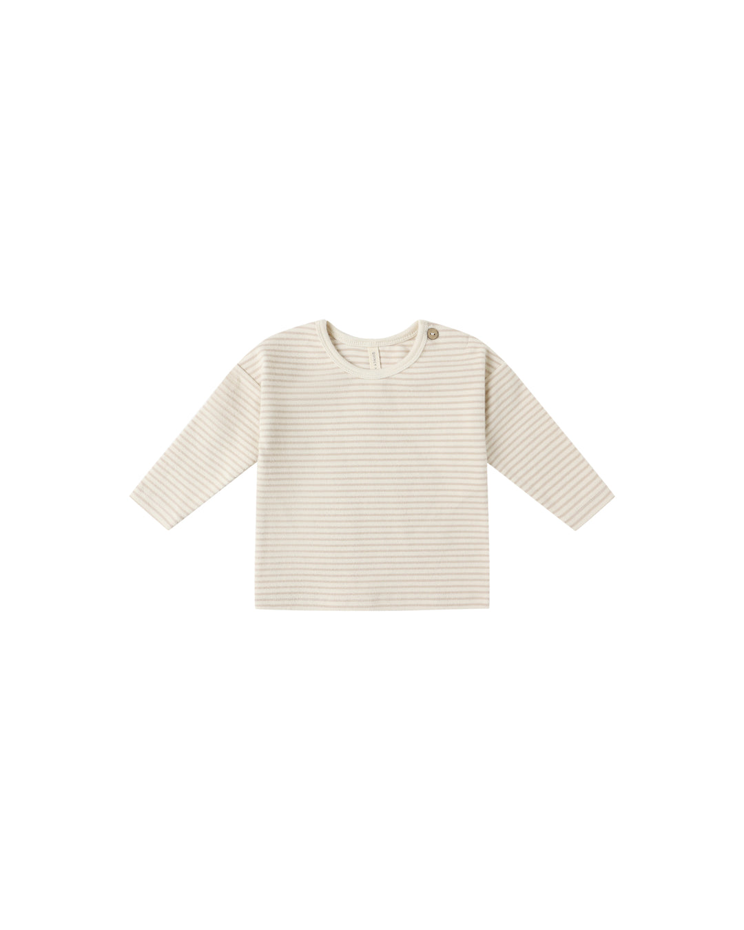 L/S Tee, Oat Micro Stripe