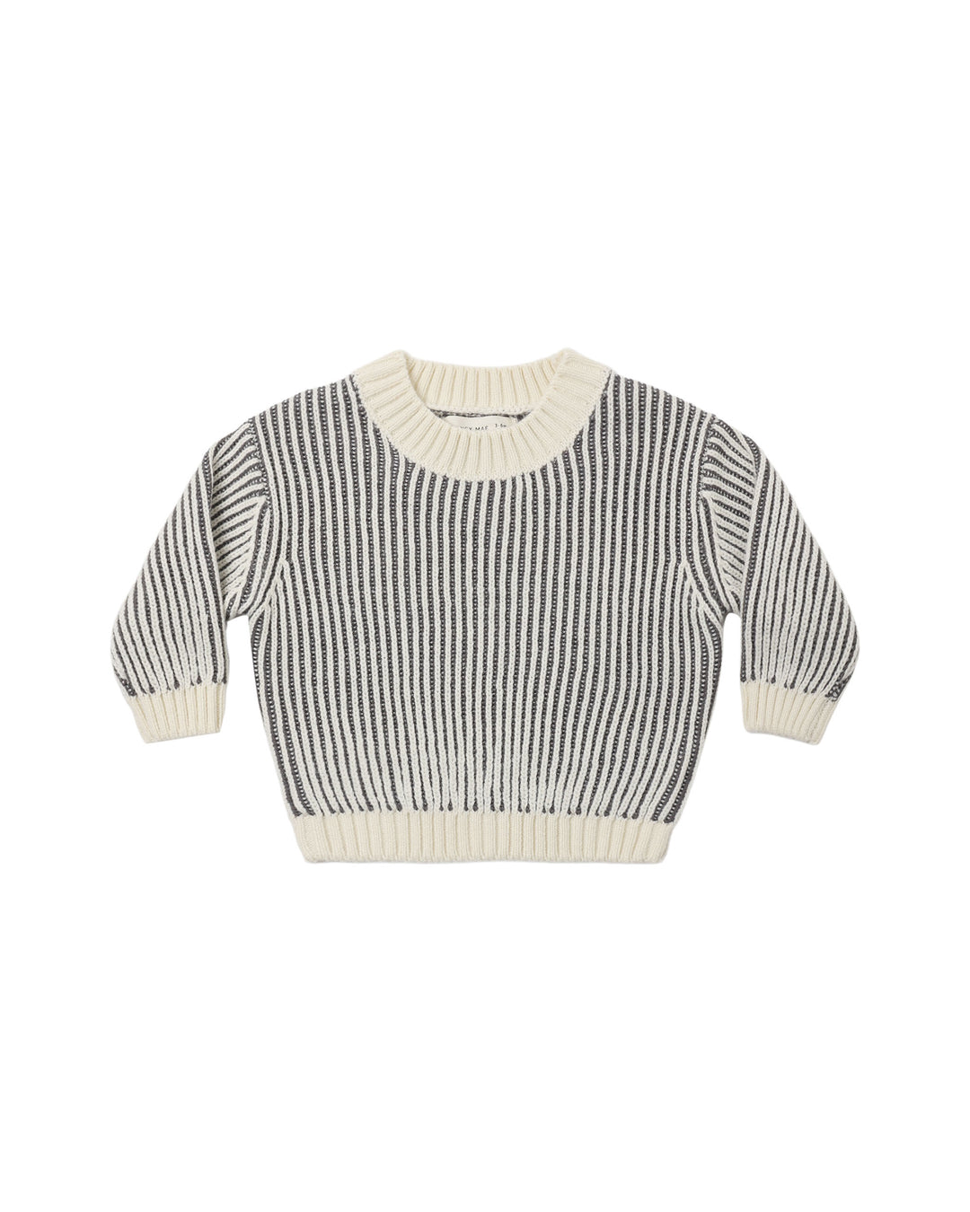 Relaxed Knit Sweater, Midnight Stripe
