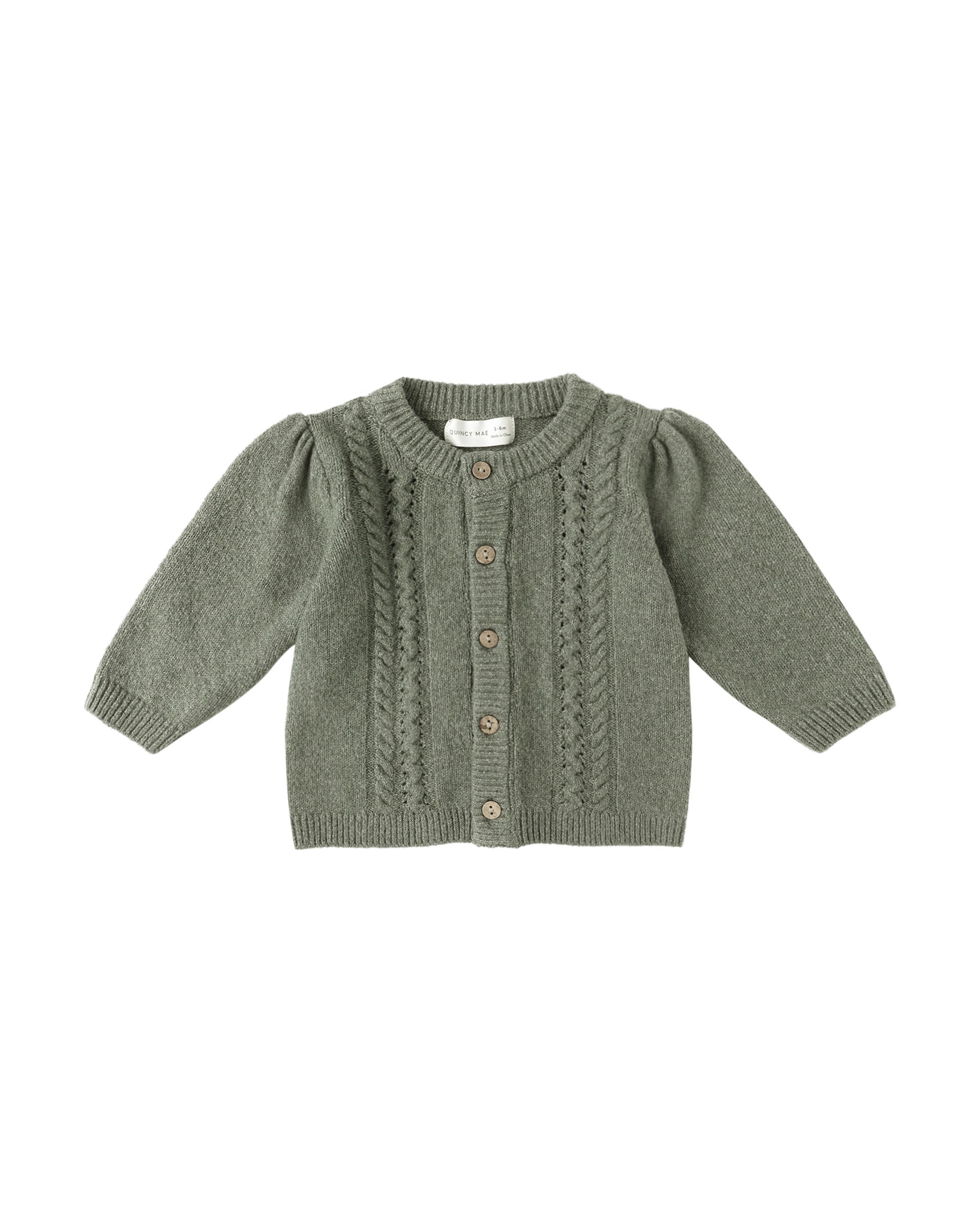Quincy Mae Holly Cardigan, Forest | BlackBear Children's