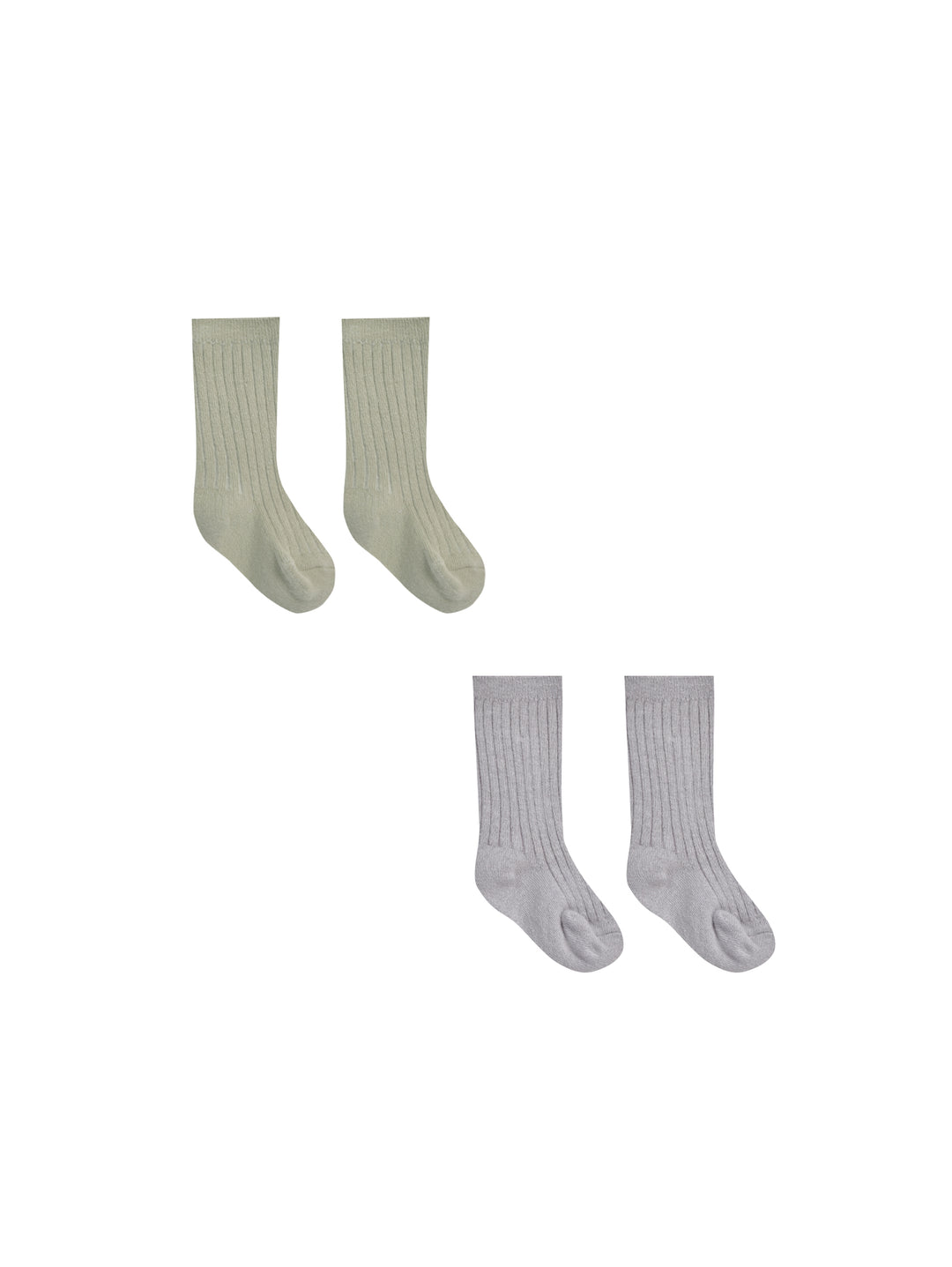Socks Set, Sage + Periwinkle