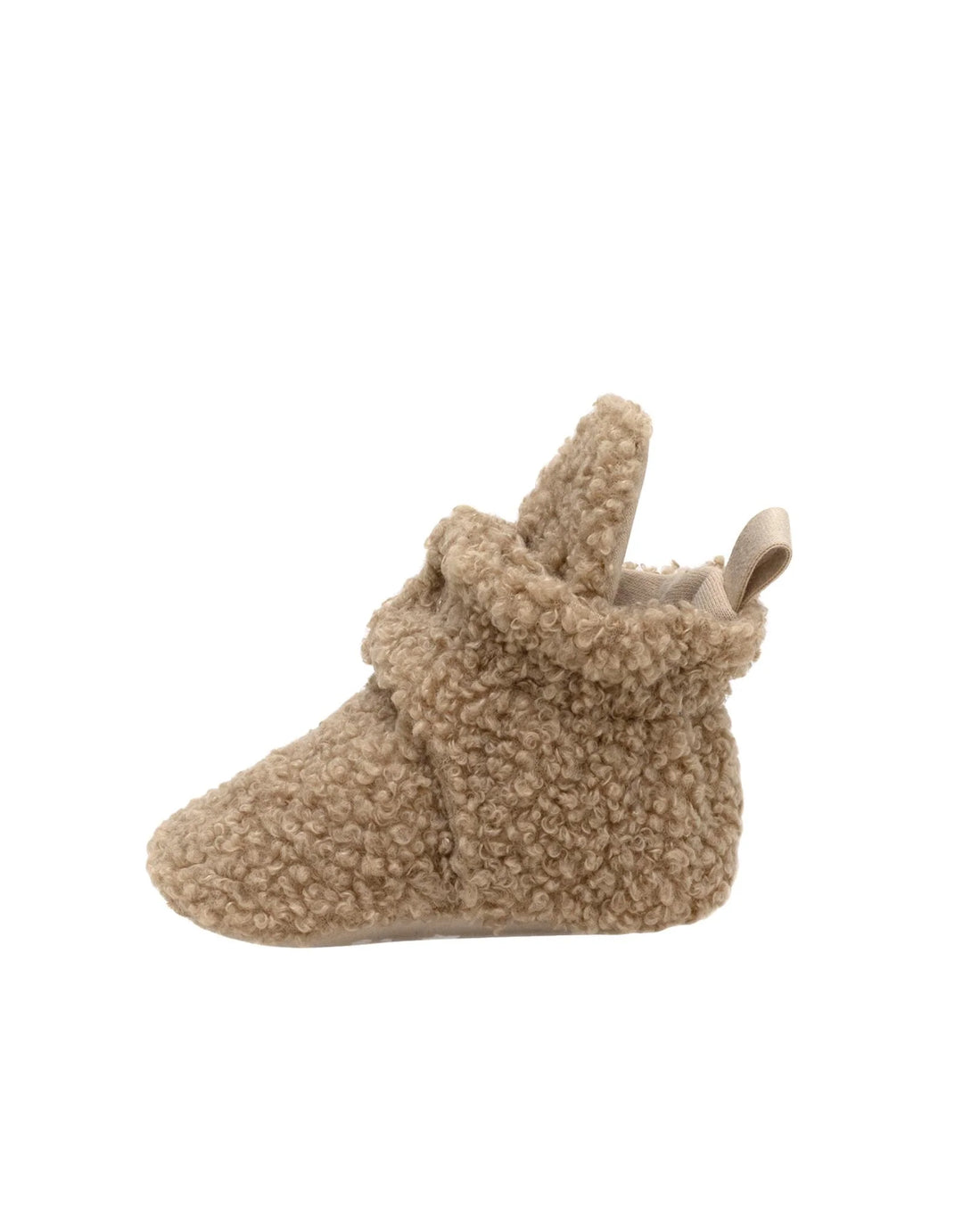 Sherpa Snap Booties, Tan