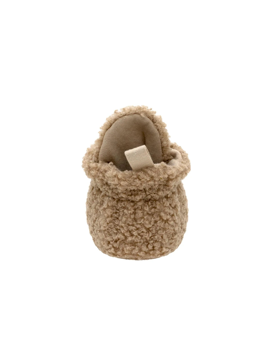 Sherpa Snap Booties, Tan