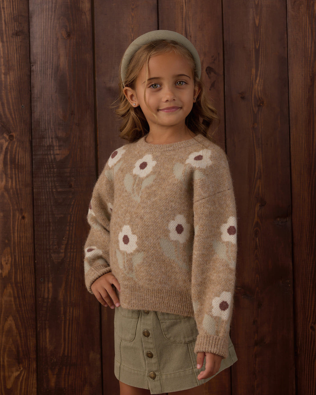 Aspen Sweater, Fawn Flower