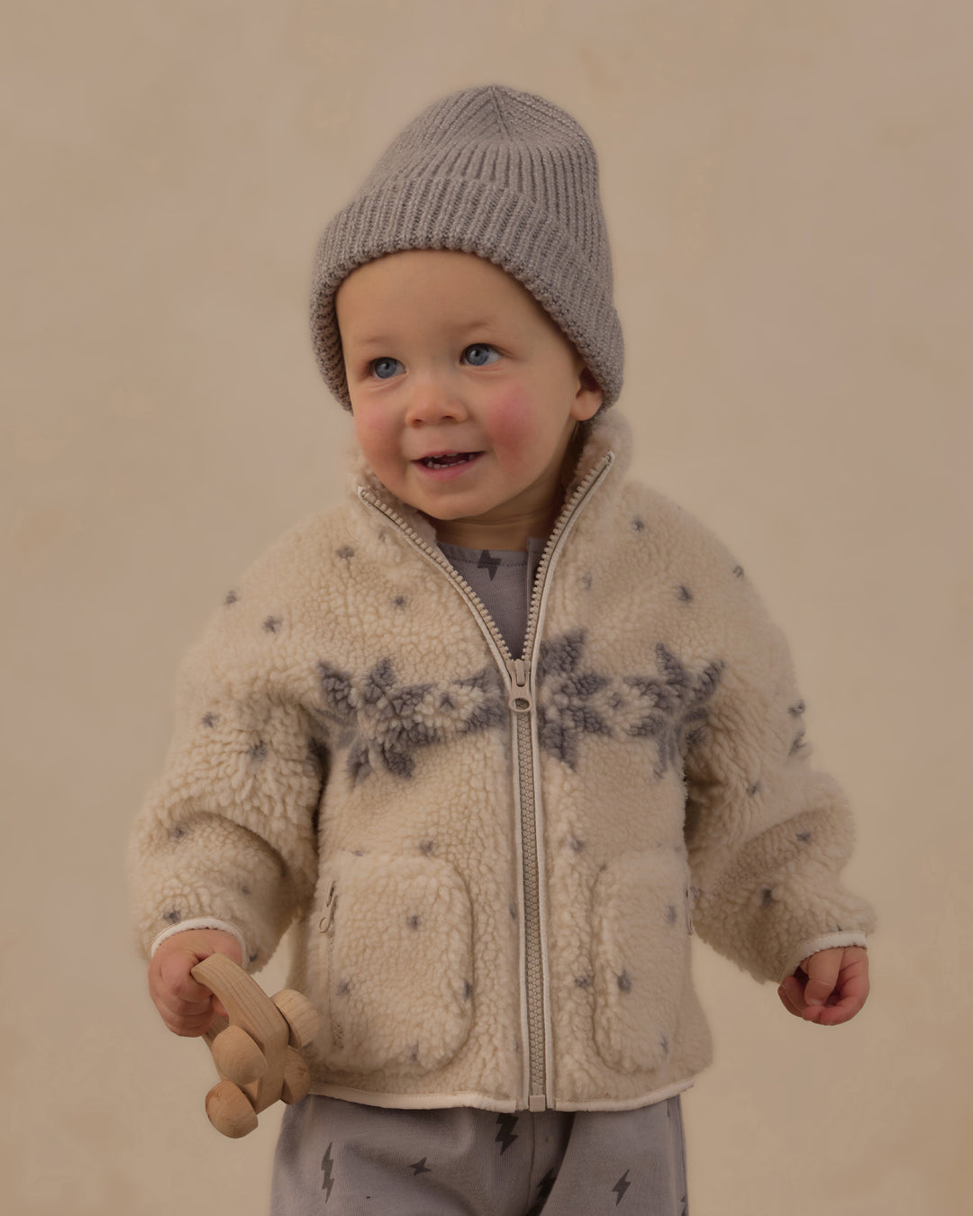 Felix Jacket, Natrual Fair Isle