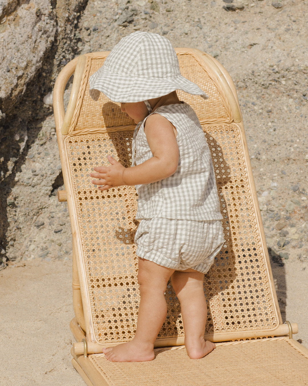 Baby Tank Set, Eucalyptus Gingham