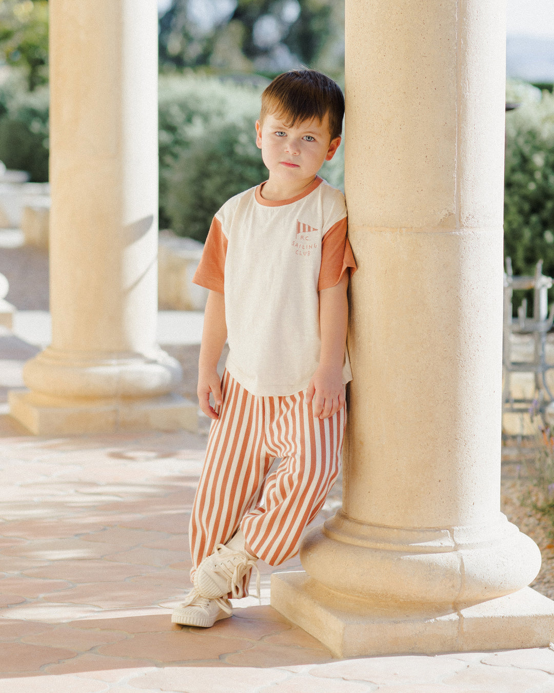 Relaxed Jogger,  Poppy Stripe