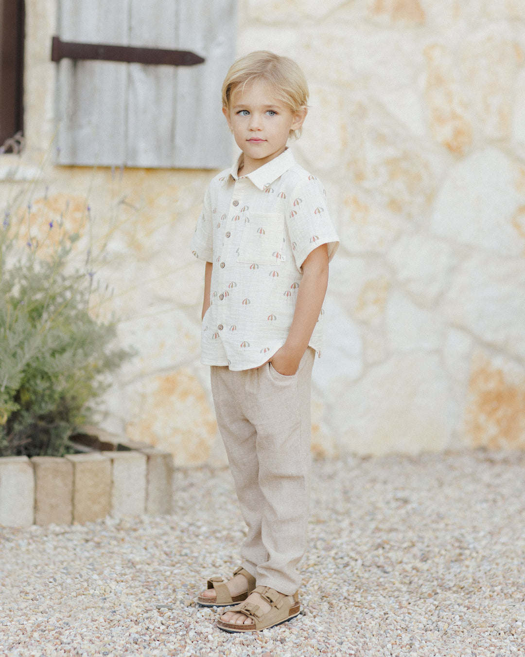 Collared S/S Shirt, Umbrellas