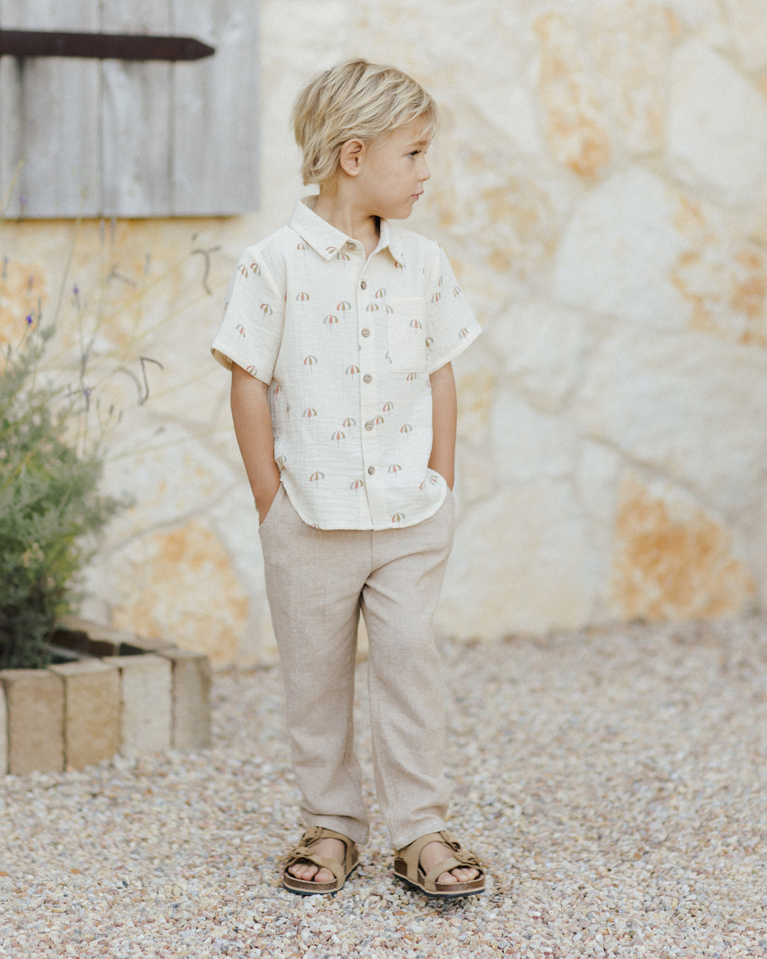 Collared S/S Shirt, Umbrellas