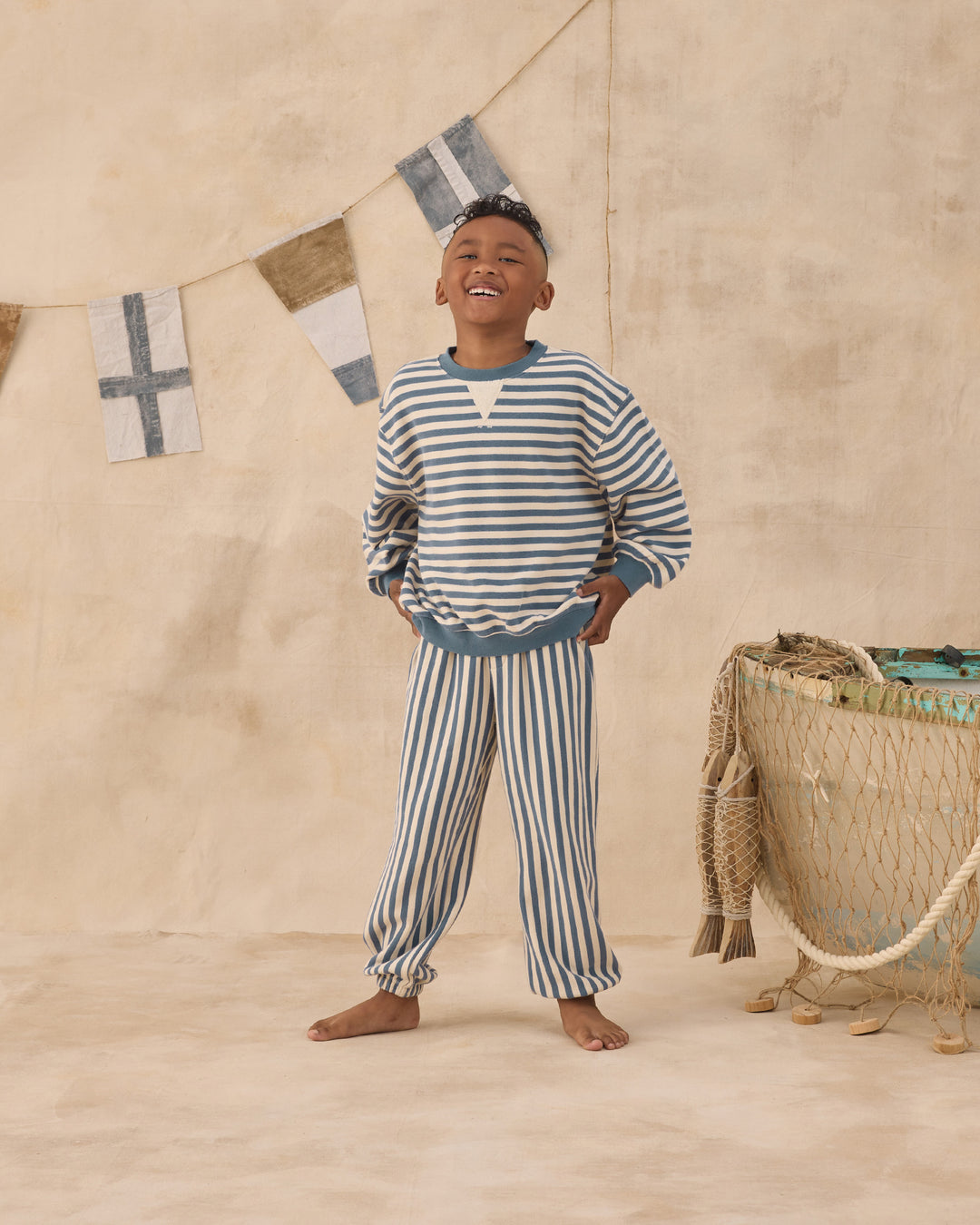 Relaxed Jogger, Marine Stripe