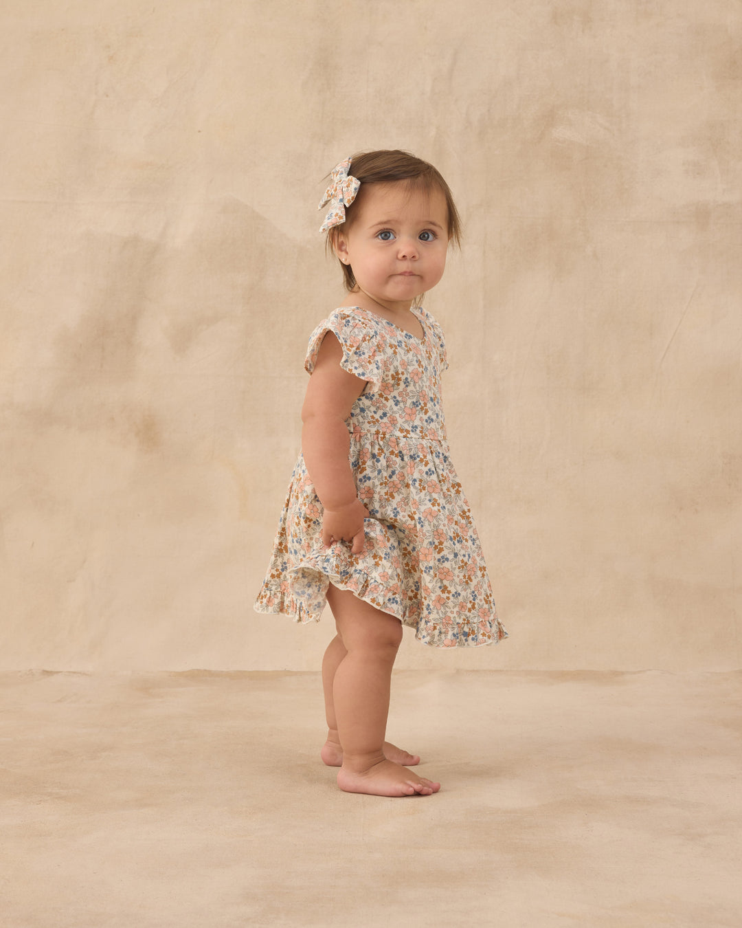 Lila Romper, Flower Field