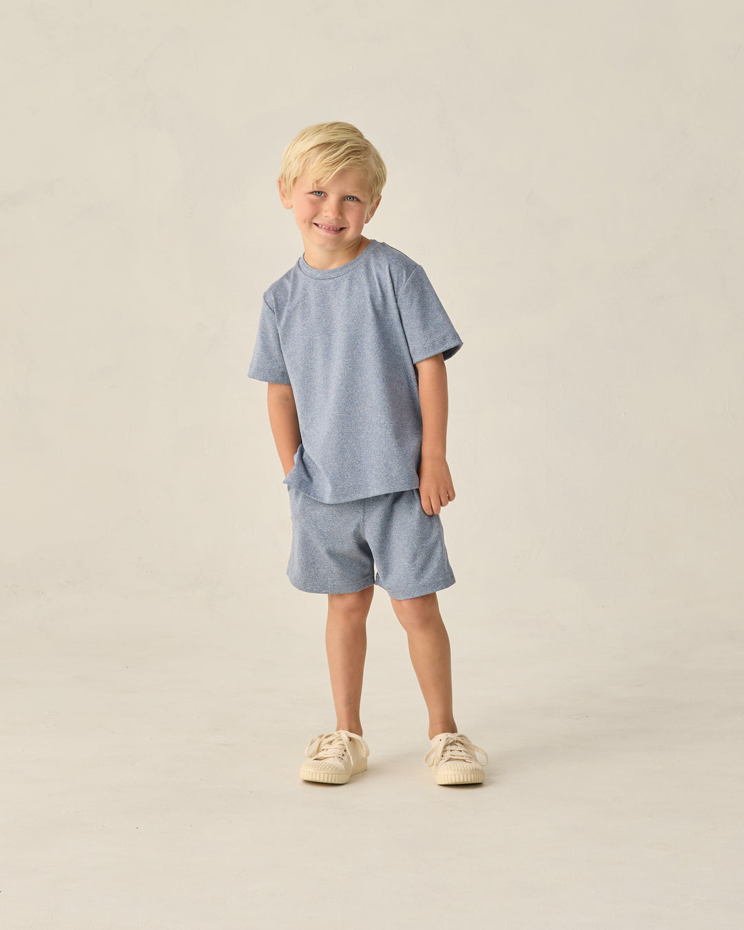 Cove Essential Tee, Heathered Marine