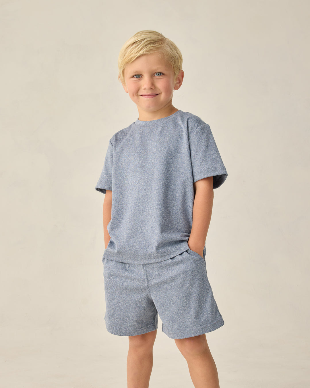 Cove Essential Tee, Heathered Marine