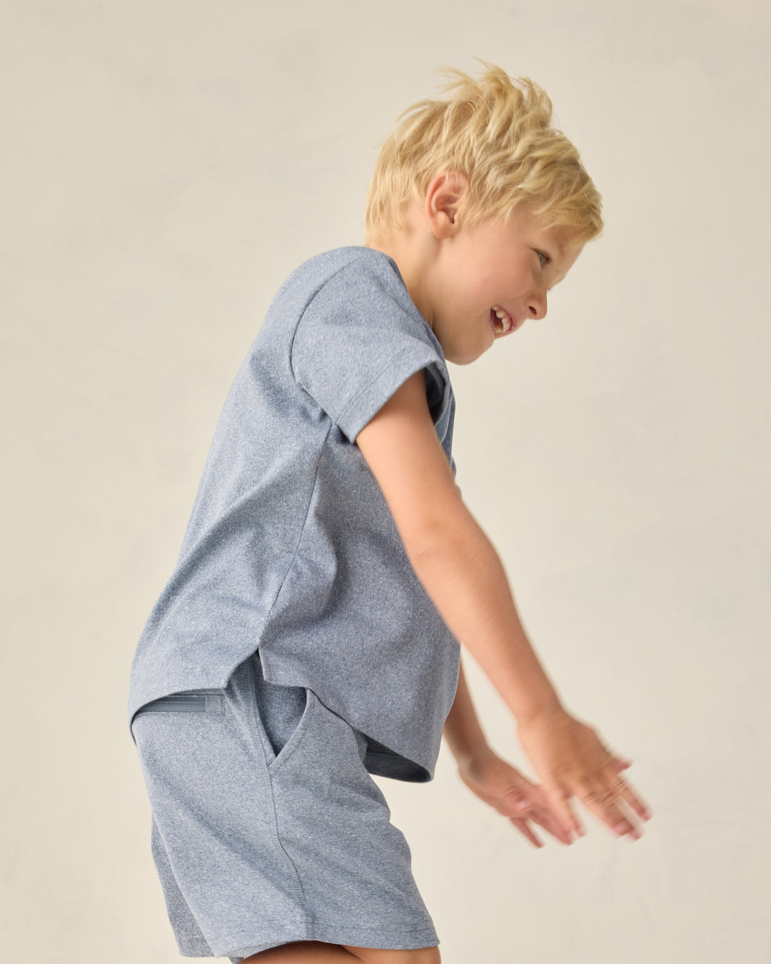 Cove Essential Tee, Heathered Marine