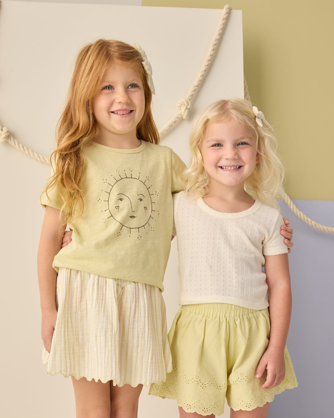 Pointelle Tee, Ivory