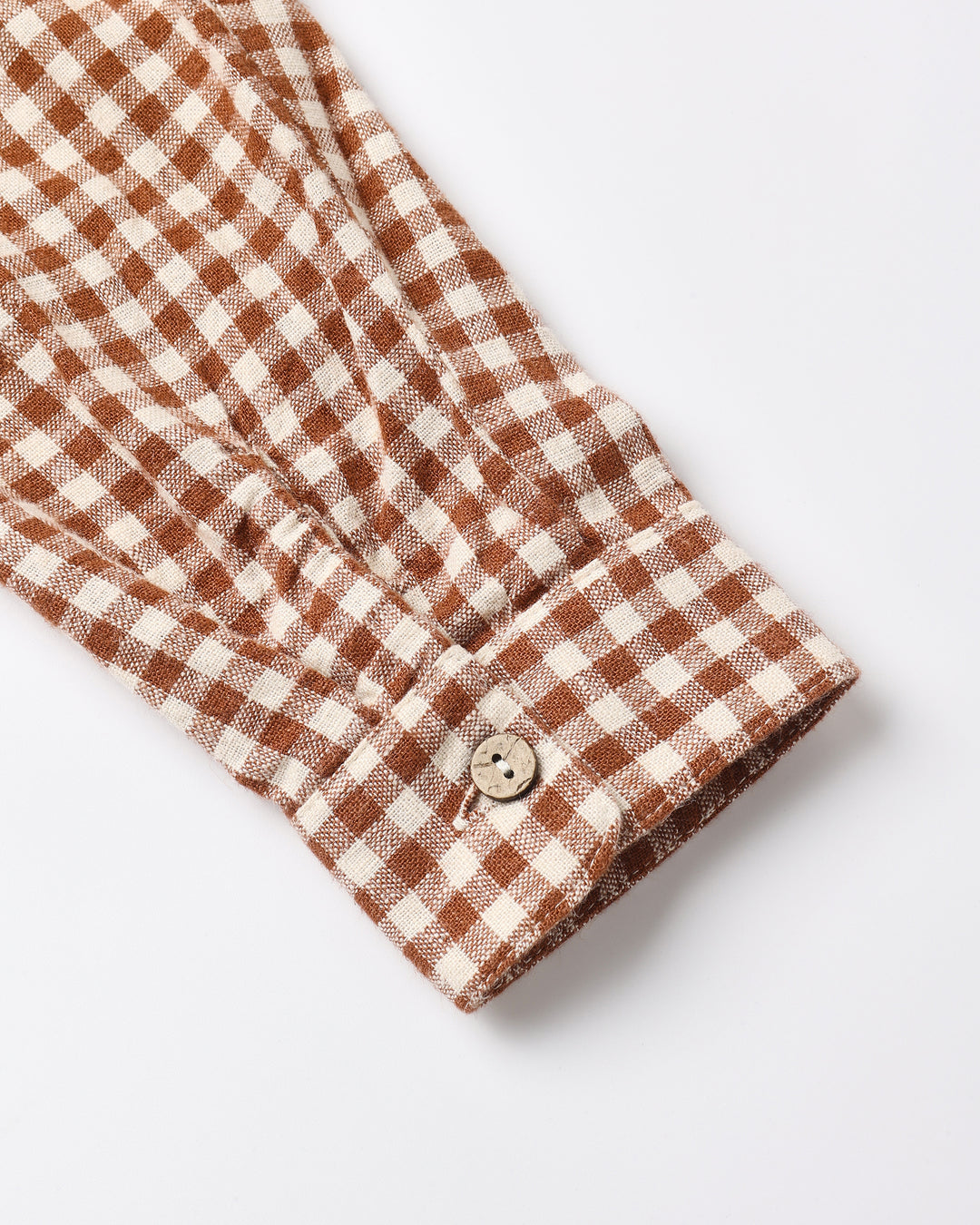 Collared L/S Shirt, Brick Check