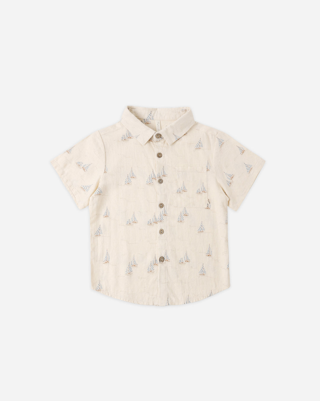 Collared S/S Shirt, Sail