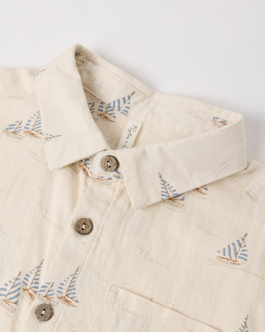 Collared S/S Shirt, Sail