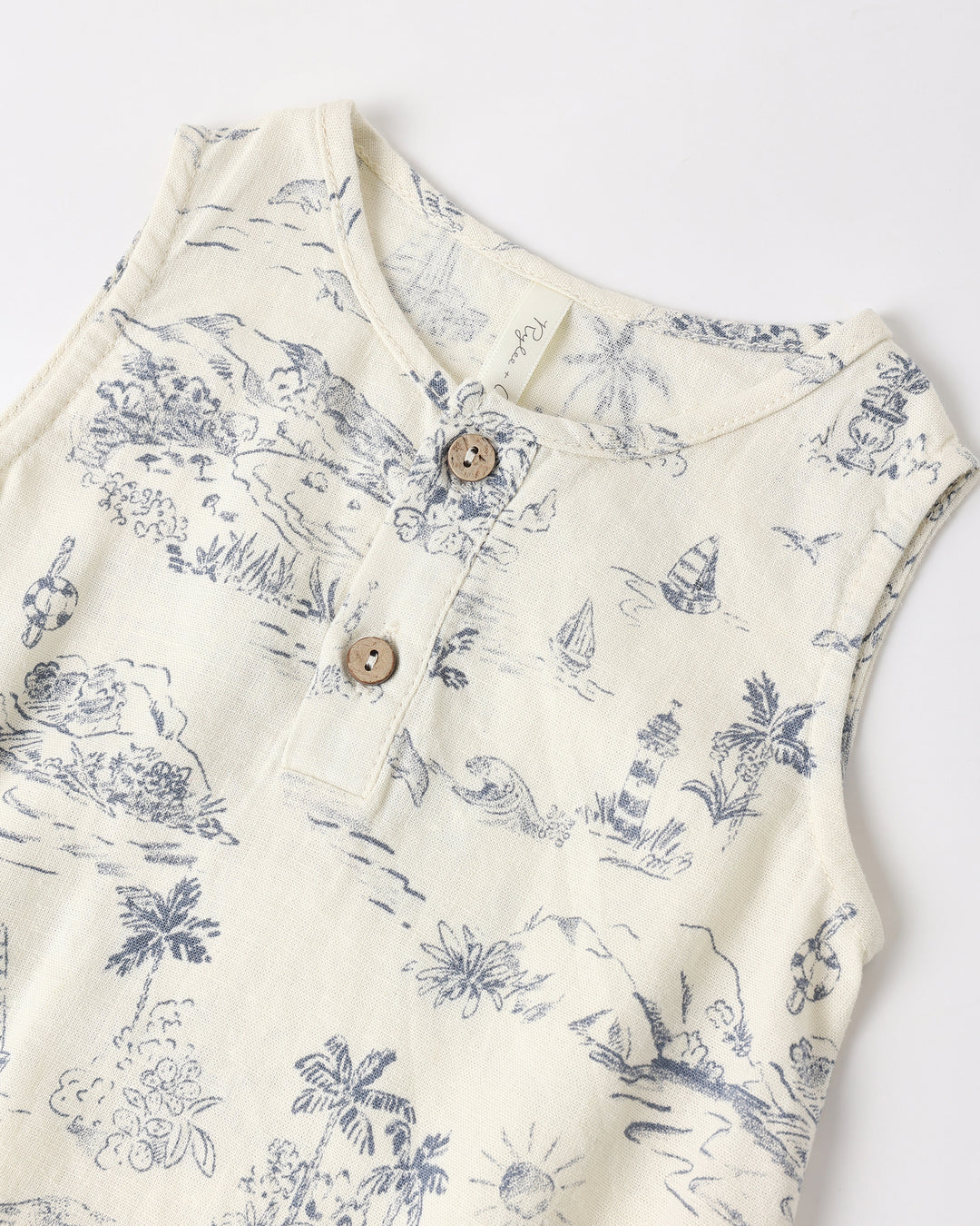 Beau Romper, Ocean Toile