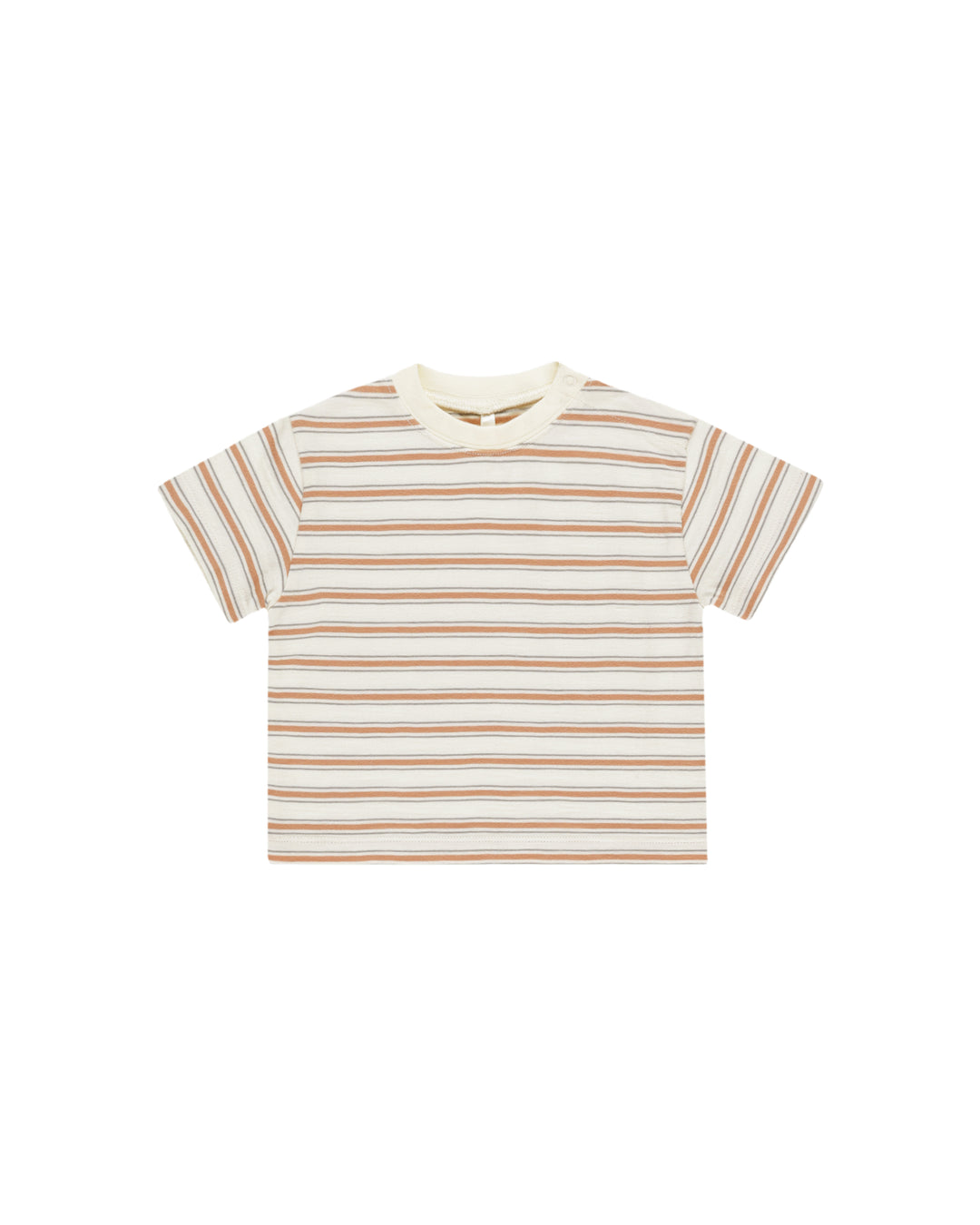 Relaxed Tee, Grapefruit Stripe