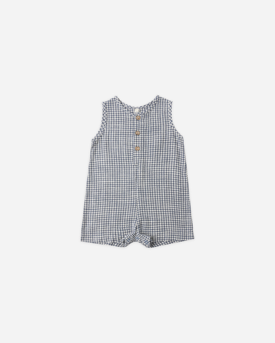 Mavrick Romper, Marine Gingham