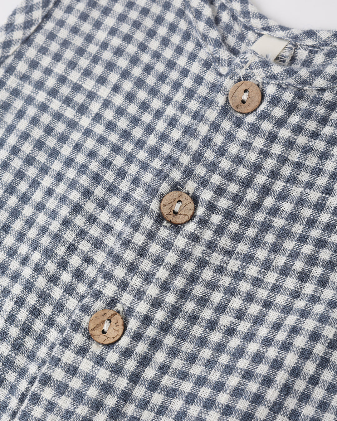 Mavrick Romper, Marine Gingham