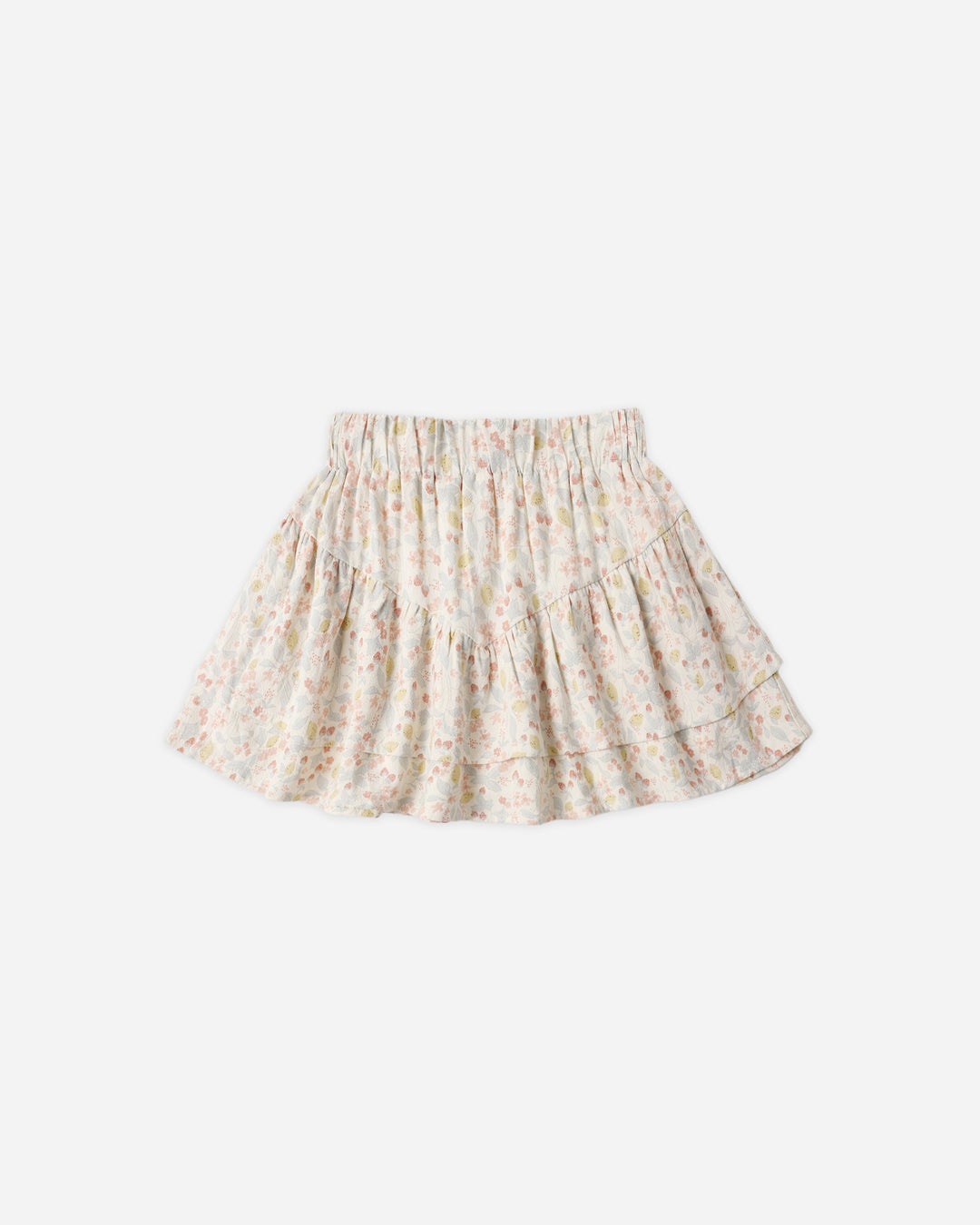 Tiered Mini Skirt, Summer Garden