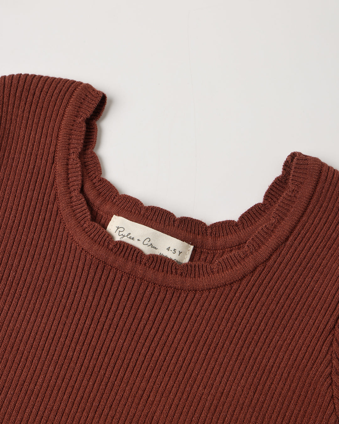 Scallop Tee, Brick