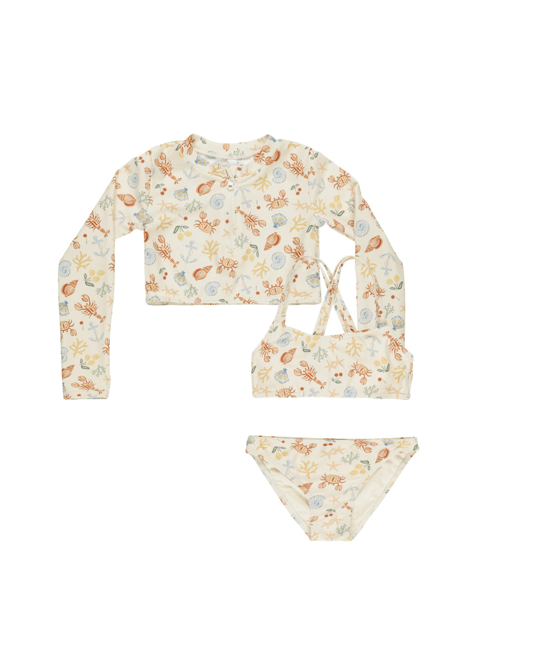 Crop Rashguard Set, Nautical