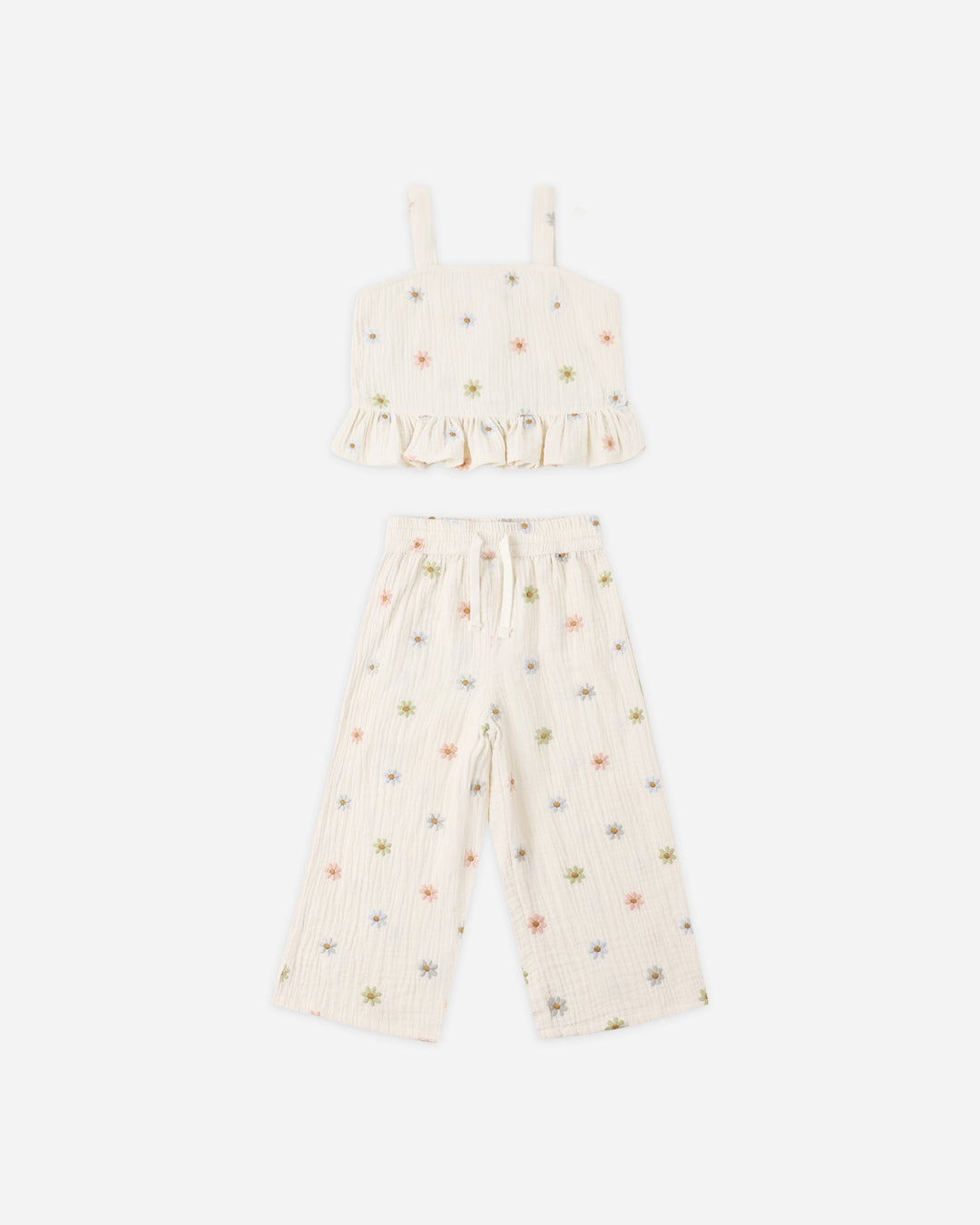 Kayli Set, Embroided Daisies