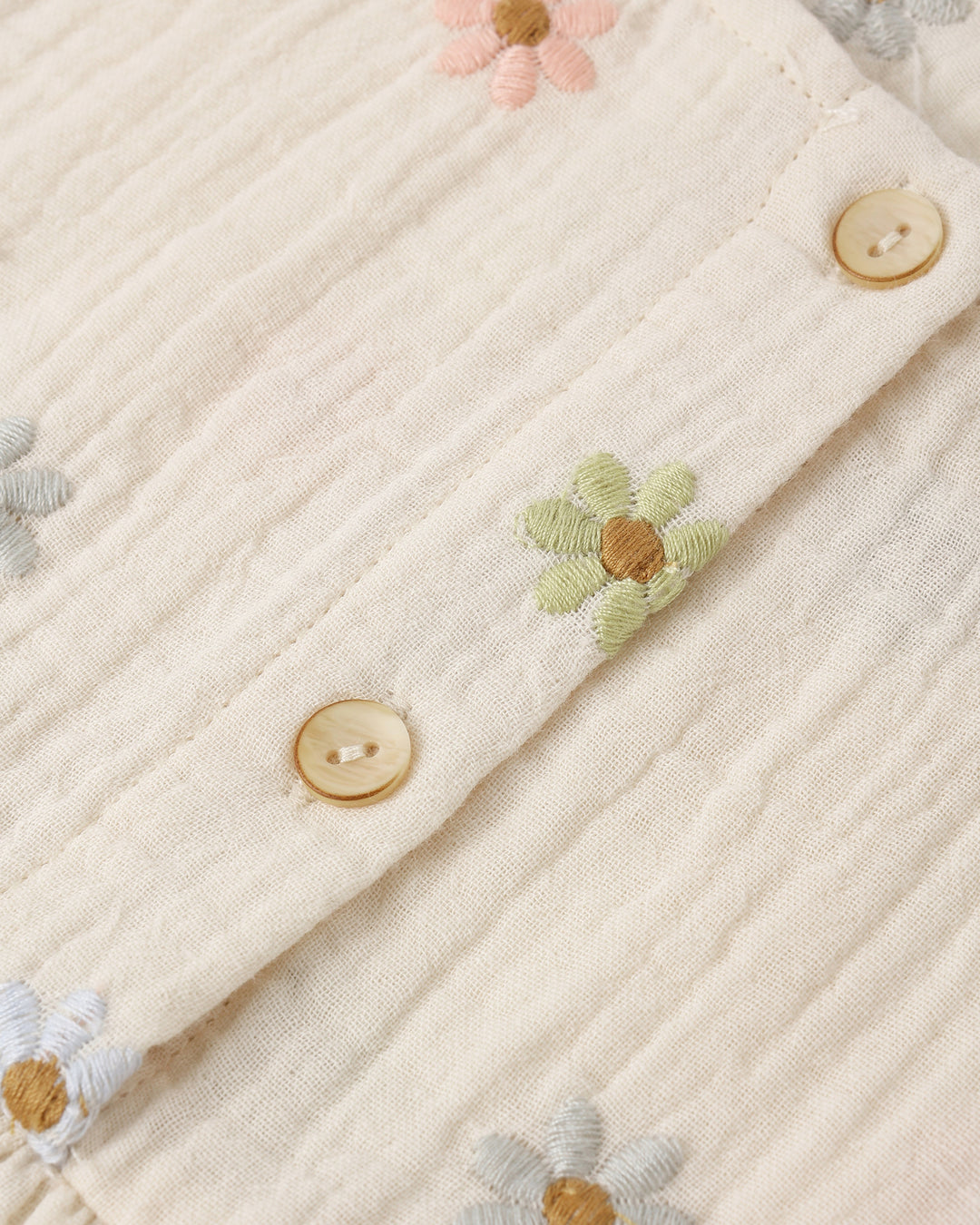 Kayli Set, Embroided Daisies