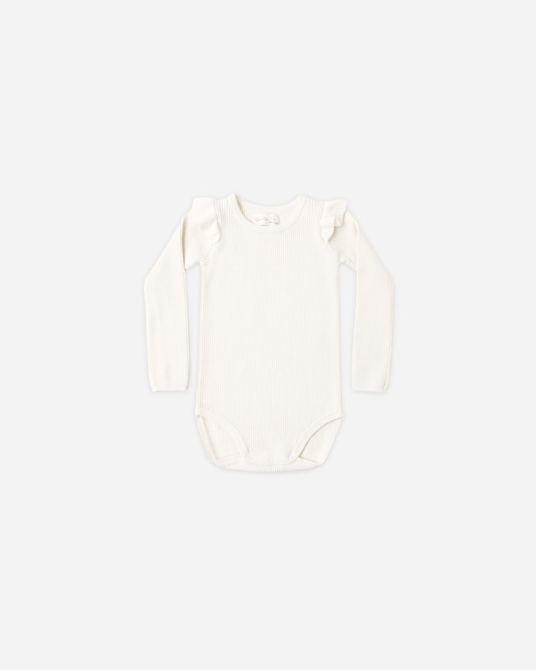 Shoulder Ruffle Bodysuit, Natural