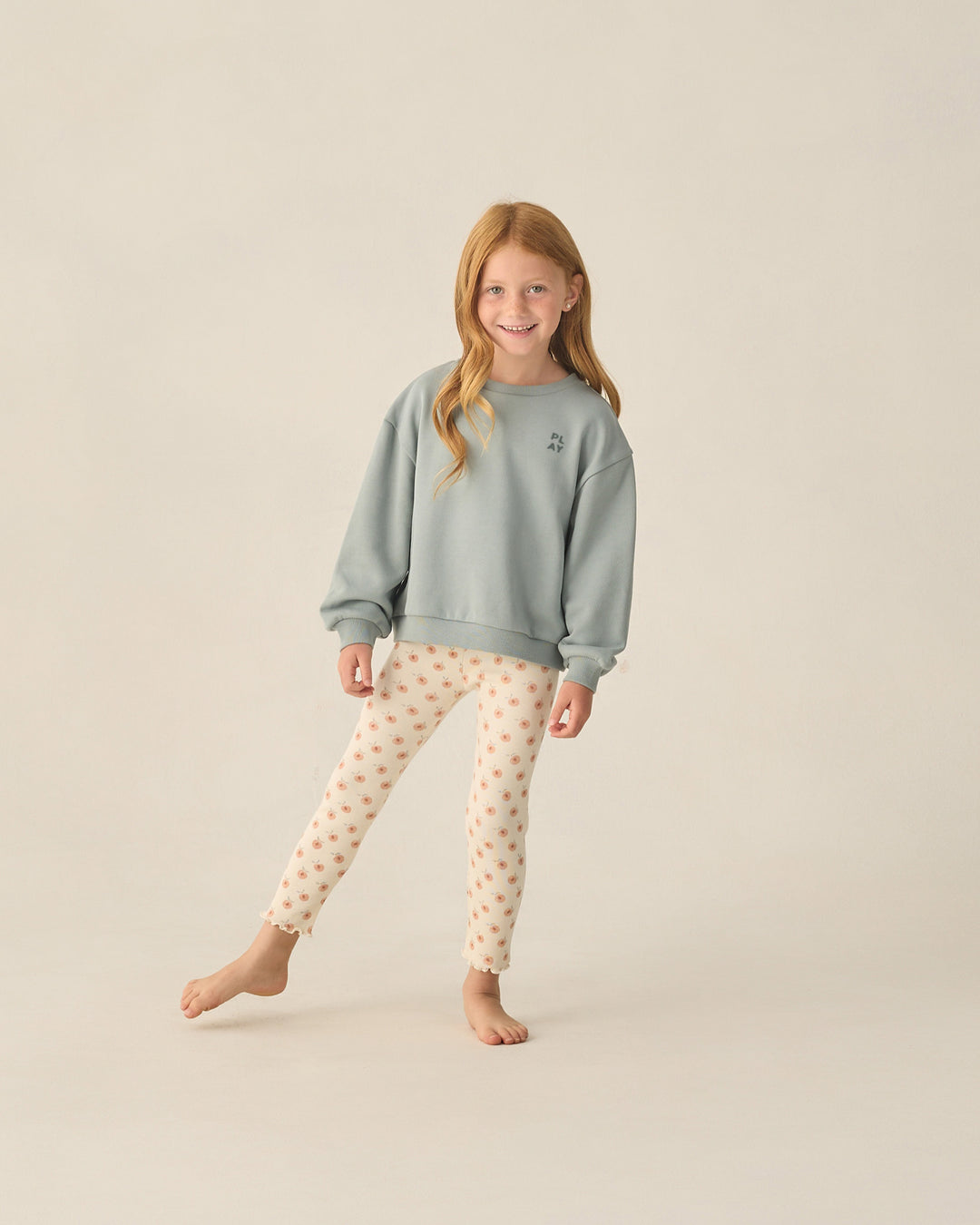 Ribbed Legging Set Natural, Melon