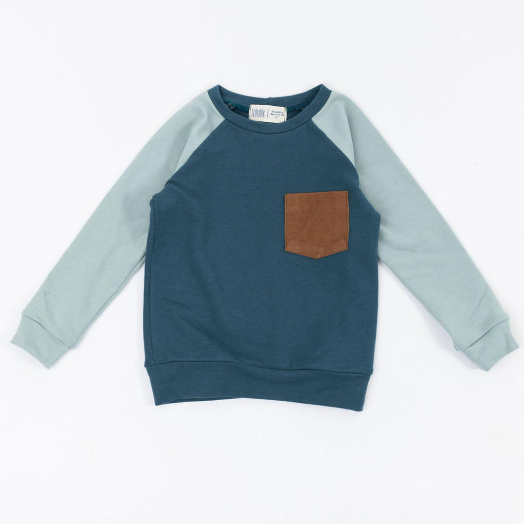 Raglan Pullover, Bluegrass Glacier