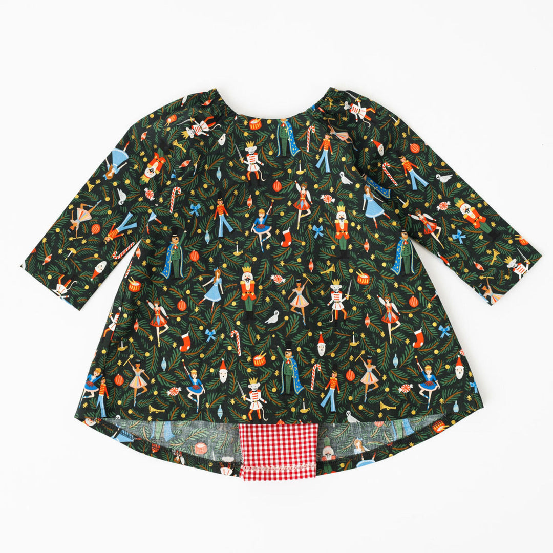 Pleated Swing Tunic, Nutcracker