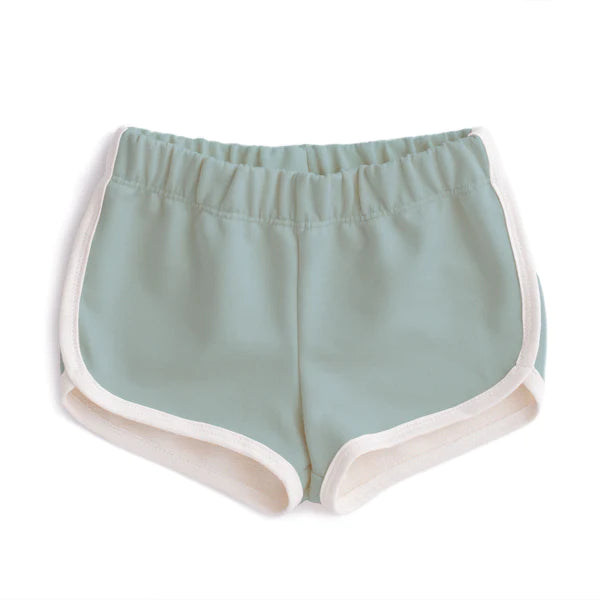 French Terry Shorts, Solid Pale Blue