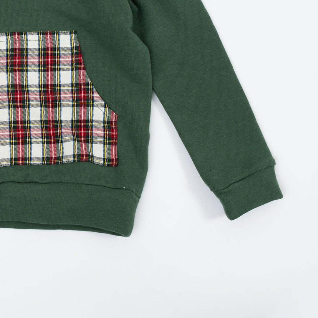 Shawl Collar Sweatshirt, Evergreen Stewart