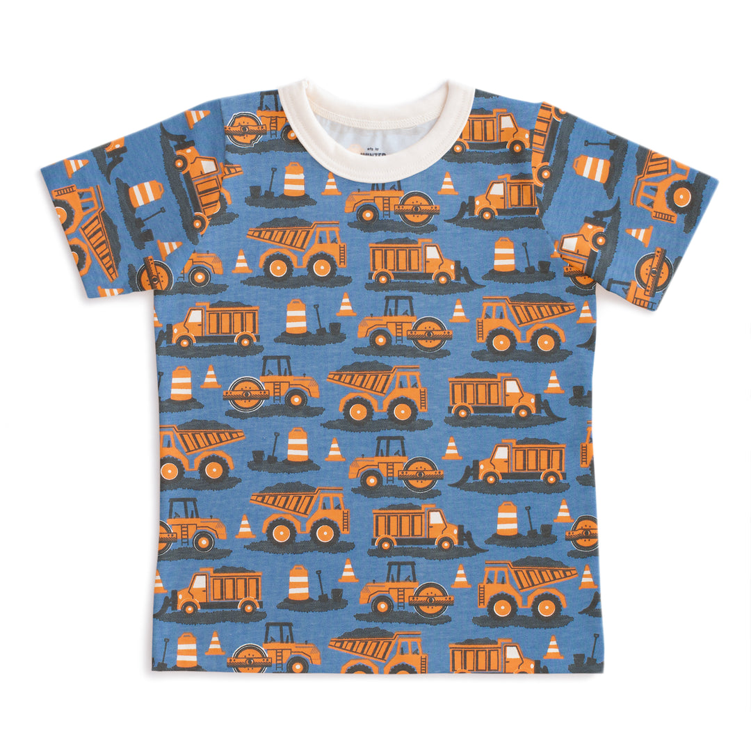 S/S Tee, Roadwork Orange & Blue