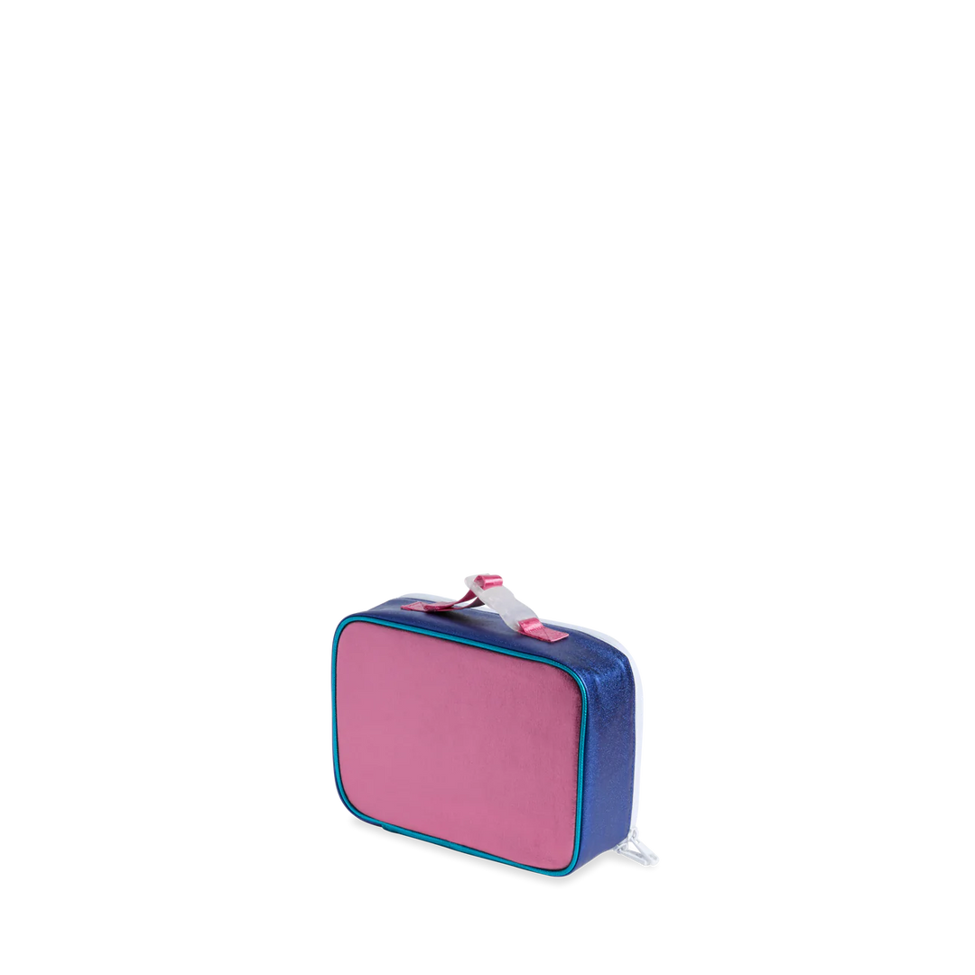 Rodgers Lunch Box, Turquoise / Hot Pink