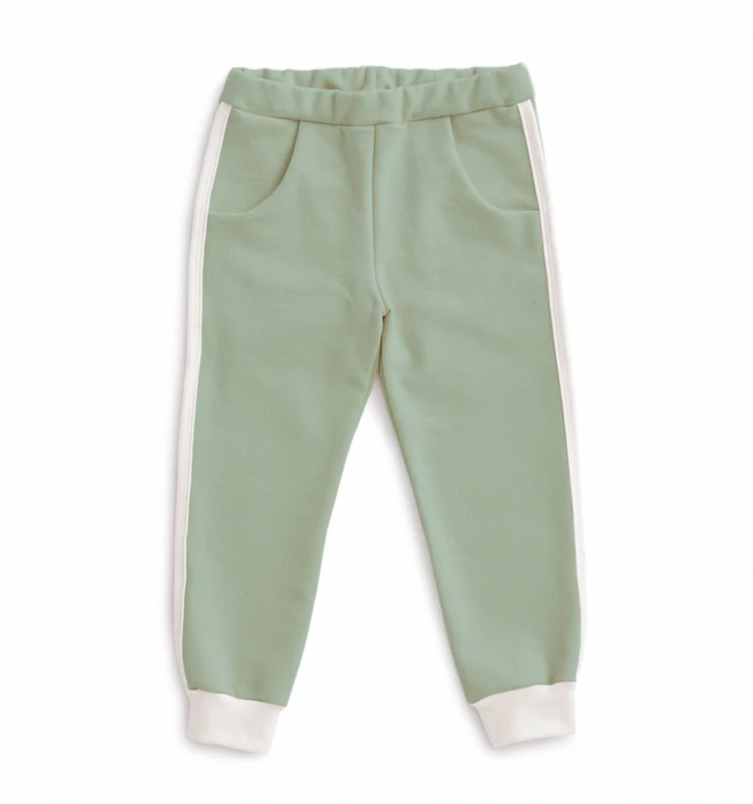 Track Pants, Solid Meadow Green